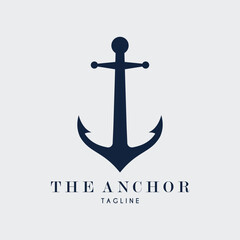 anchor logo vector illustration design for use brand company symbol