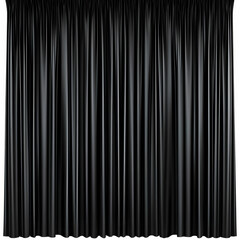 Black Curtains Create a Dramatic Backdrop for a Stage Setting or Presentation