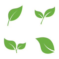 Leaf Logo Icon Graphic Background Template