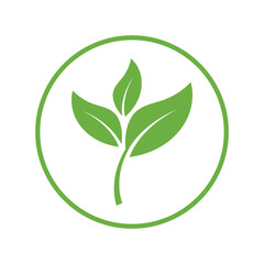 Leaf Logo Icon Graphic Background Template