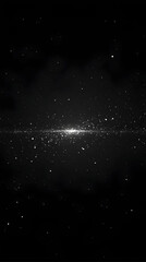 Sparkling Galaxy Dust Creates a Luminous Band Across a Dark, Cosmic Canvas