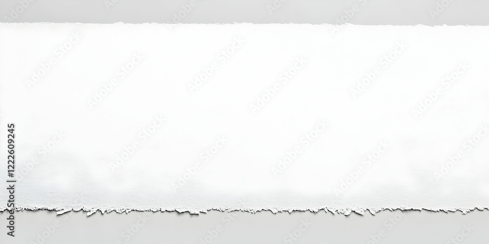 Aufkleber torn white paper edge on a gray background creates a simple and minimalist design for various projec