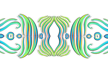 Obraz premium Beautiful classic design colourful background with flower leaf line art pattern of indonesian culture traditional batik 