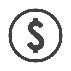 currency coin dollar icon symbol design vector flat