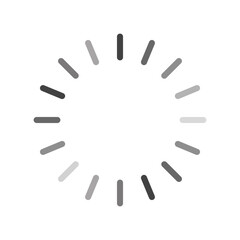 simple loading icon flat on white background