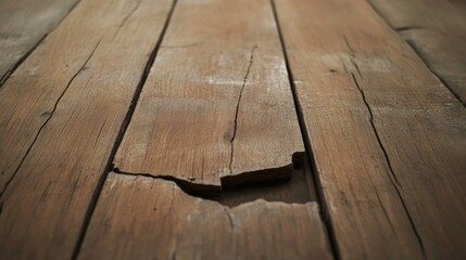 Rustic brown wooden planks with cracks and gaps.