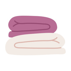 A stack of folded towels. Perfect for bathroom or spa designs.