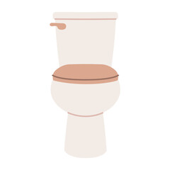 A classic white toilet. Ideal for creating minimalist and modern bathroom designs.