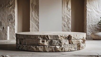 Natural Stone Cosmetic Podium