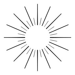 Obraz premium Yoga, sun, Chakra, mandala, hand-drawn pencil drawing, illustration, black, transparent background, PNG