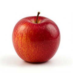 Perfekter roter Apfel vor weißem Hintergrund