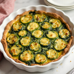 Tarte quiche aux &eacute;pinards 