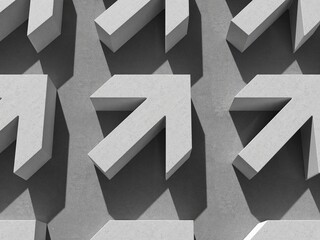 Many Arrows Pointer Signs on Concerte Background