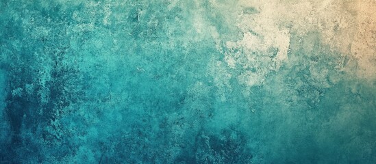 Soft teal and beige grunge wall texture with subtle depth and character, ideal for backgrounds in creative projects and design applications.