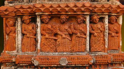 15th-century ruins of the Narajole Rajbari, a historical landmark in Narajole, Medinipur, West Bengal, India.