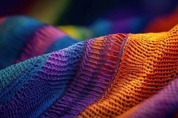Macro view of a vibrant butterfly wing showcasing intricate scale patterns and colors