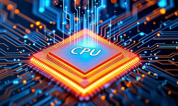 electronic circuit board with processor