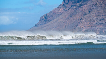 waves on the beach