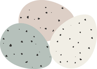 Bird egg icon.
Speckled bird egg flat vector isolated.
Transparent Background.
