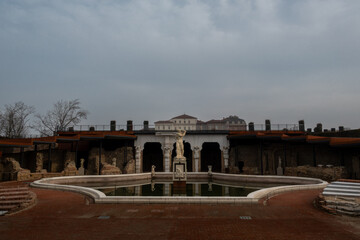 Obraz premium The Venaria Reale, Torino, Italy. Fountain and gardens.