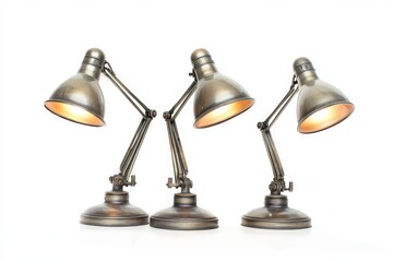 Vintage Industrial Style Antique Brass Desk Lamps - Perfect for Home or Office Decor