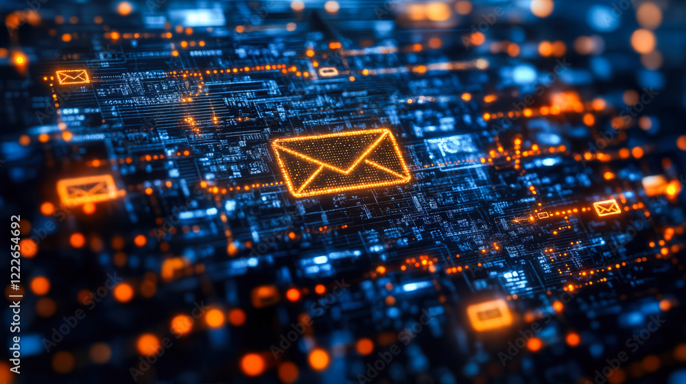 Poster data-driven email analytics visualization for benchmarking efficiency in professional management