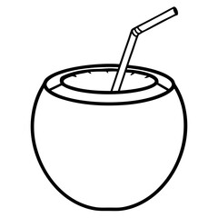 Coconut Illustration Art