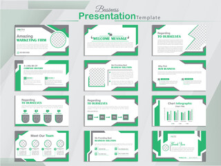 Creative business PowerPoint presentation slides template design. Use for modern keynote presentation background, brochure design, website slider, landing page, annual report, company profile