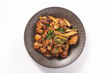鶏肉とゴボウの照り焼き（鶏もも）