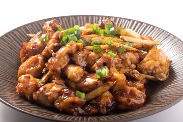 鶏肉とゴボウの照り焼き（鶏もも）