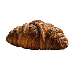  Hand-Drawn Vector Sketch of a Croissant with Detailed Texture and Emphasis on Flakiness