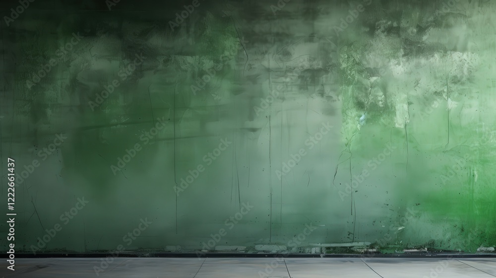 Poster aged green wall background with subtle texture suitable for various design and artistic projects in 