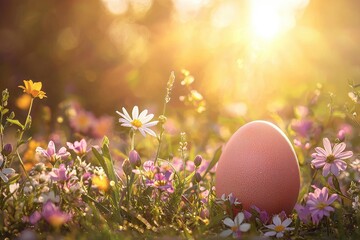 Fototapeta premium Sunrise Easter Egg