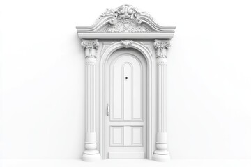 Fototapeta premium Elegant White Door