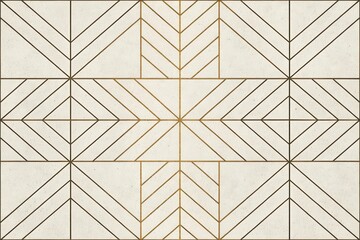 Elegant Geometric Pattern with Gold Accents on a Textured Background