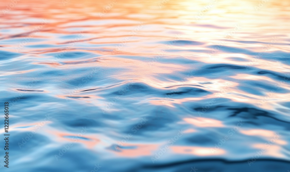 Poster fractal background with abstract water pattern