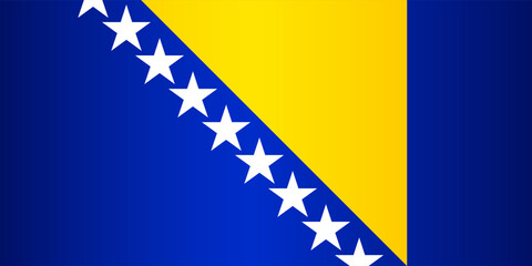 National Flag of Bosnia and Herzegovina. Vector element