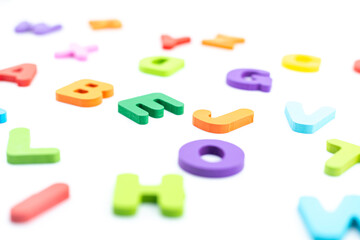 Naklejka premium game a b c isolated on white background