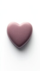 Obraz premium A Heart-Shaped Delight: Exquisitely Crafted Pink Heart, a Sweet Treat for the Senses