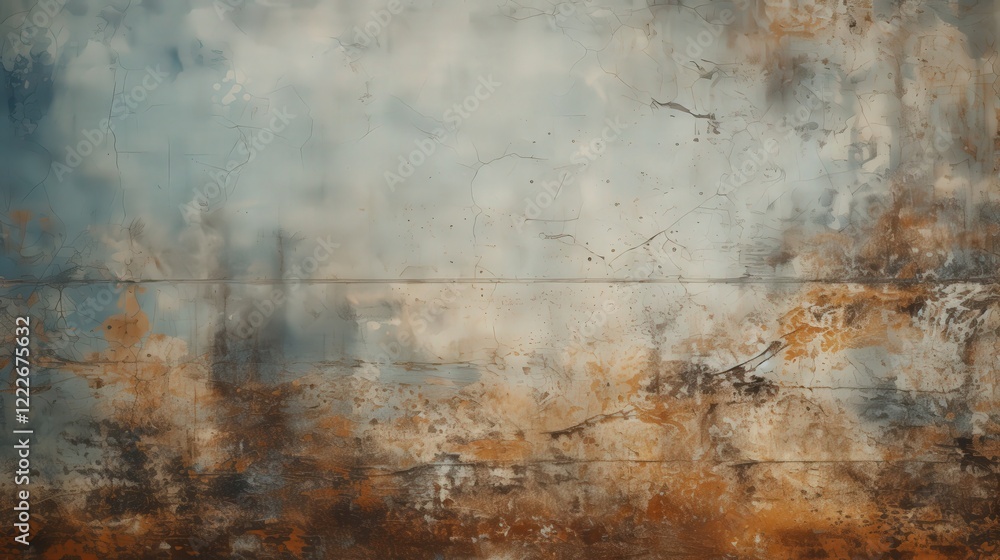 Aufkleber weathered designer paint texture with artistic swirls and rustic hues for creative projects and back