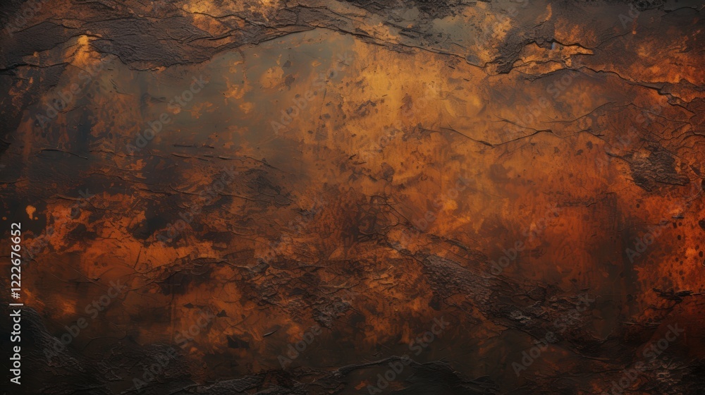 Poster grainy metal texture with scratches and rust patterns for industrial and artistic backgrounds