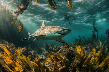 Fototapeta premium Shark in the sea