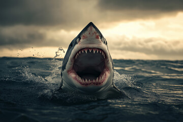 shark in the sea