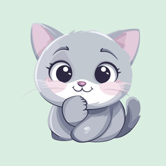 cute cat vector illustration