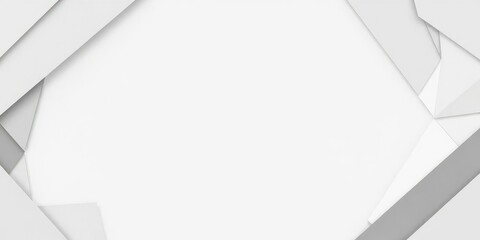 Gray and white geometric shapes create a sense of depth in the abstract background, geometric shapes, atmospheric effect, depth perception