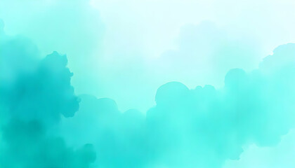 Aqua Hues Soft Abstract Sky with Seamless Cloud-like Formations for Delicate Artistic Backgrounds