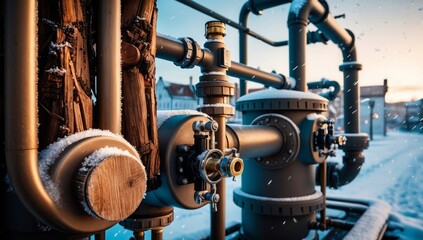 Biomass-powered heating provides warmth to a cold-climate town, transforming local wood waste into an eco-friendly energy solution.