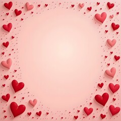 valentine background with hearts