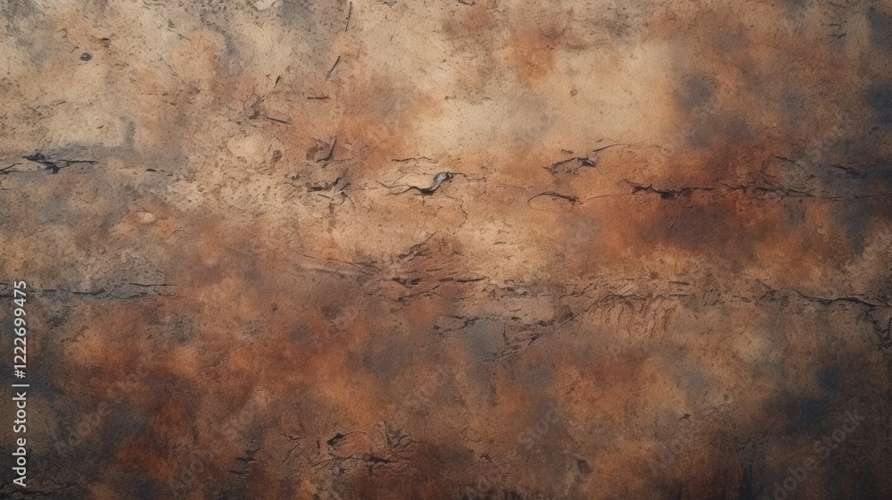 Poster abstract texture of an old grainy surface with earthy tones and unique patterns for artistic project