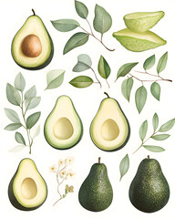 Obraz premium Avocado, fresh fruit for health